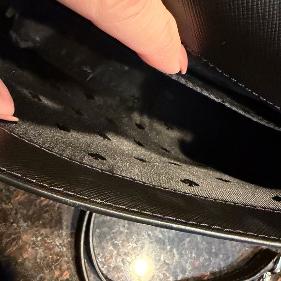 Kate Spade Black Crossbody with Gold Chain - Picture 2 of 7